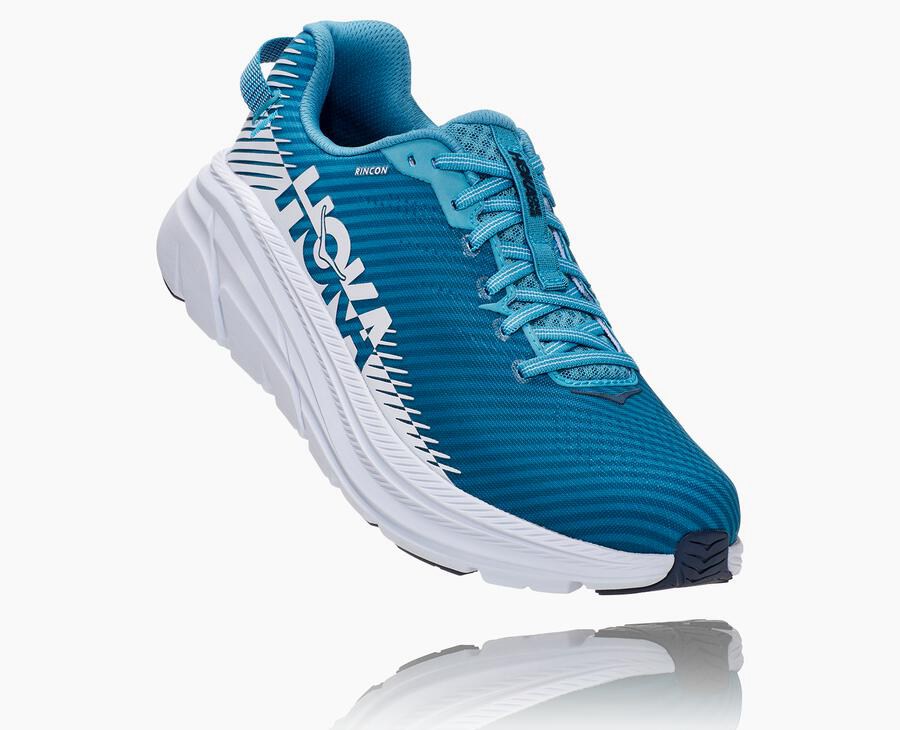 Tenis Hoka One One Masculino Azuis/Branco - Rincon 2 - 281-DETWLI